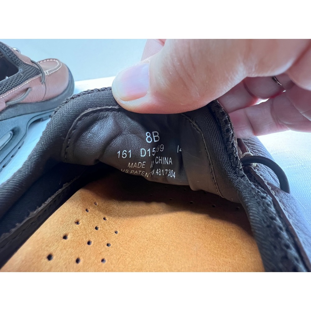 Cole Haan Nike Air Mule Loafers Womens 8B Brown Excellent Leather Slip On Toggle - Picture 6 of 9